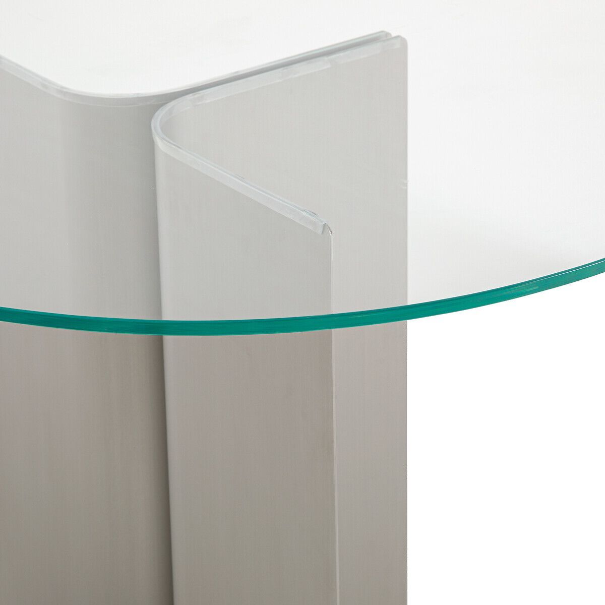 Стол из нержавеющей стали и стекла AMPM Gira ARCH-00136064 - Вид №4