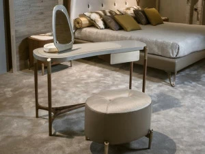 Bellotti Ezio Туалетный столик из орехового дерева с лакированной столешницей с кожаной вставкой Gea 2018-74