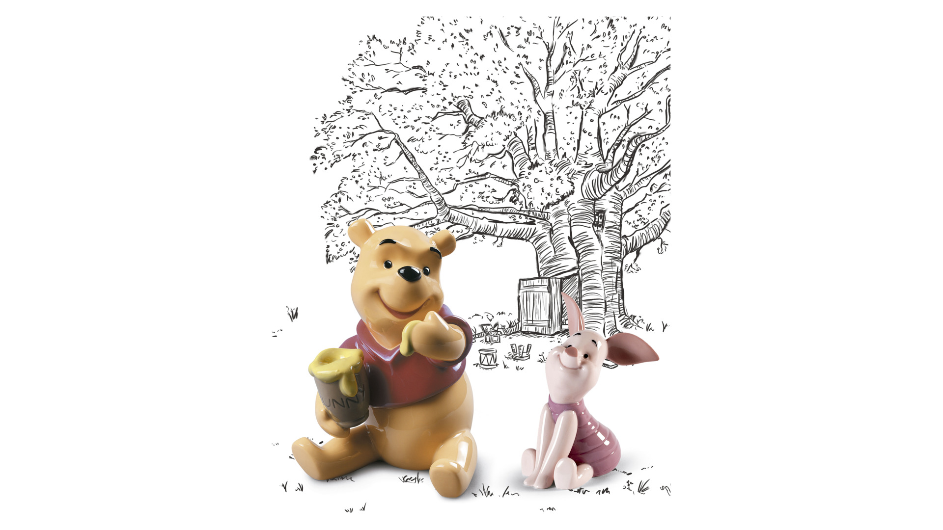 10669134 LLADRO Фигурка Lladro "Пятачок" 7x11см Фарфор Lladró  - Вид №3