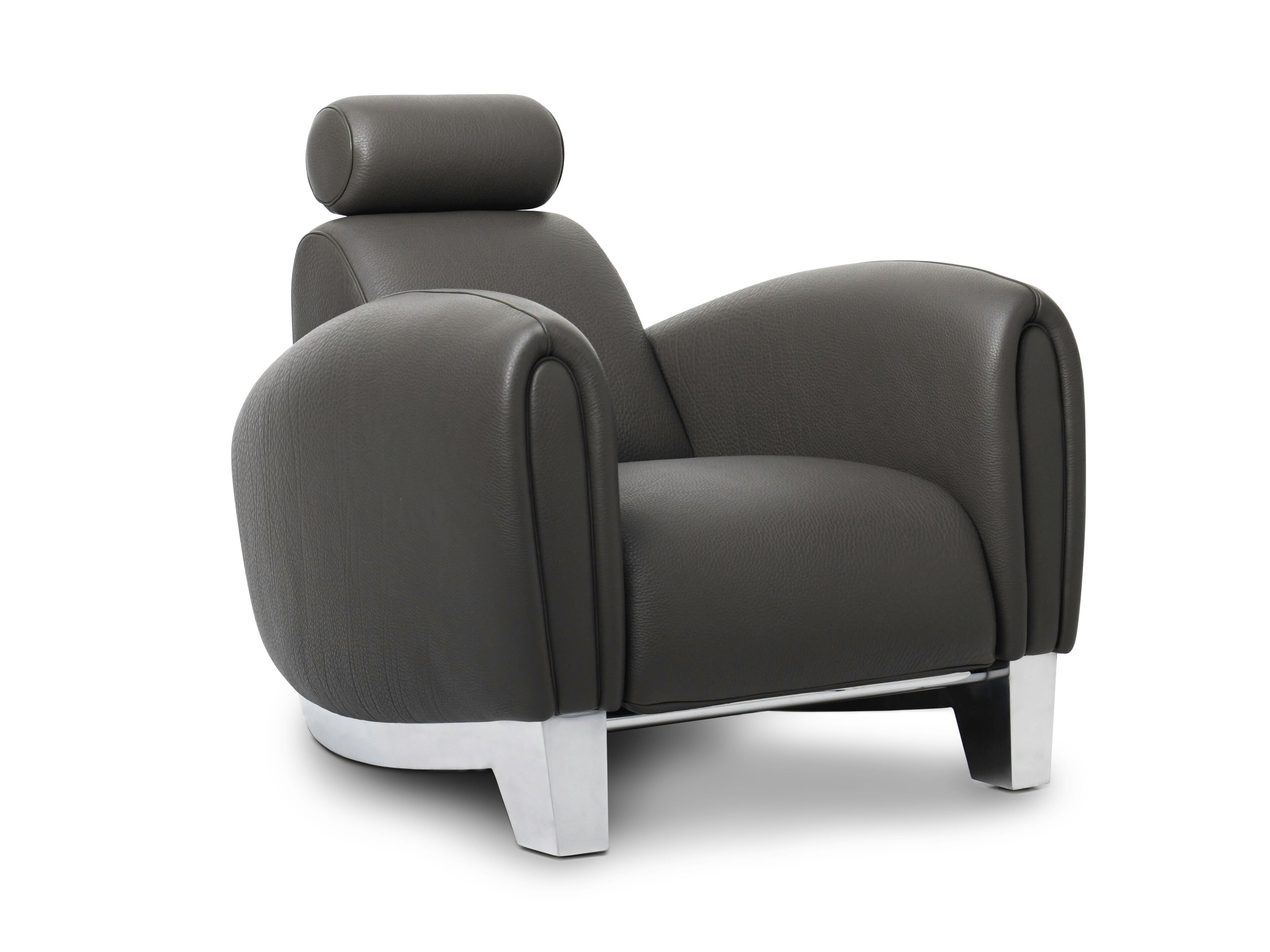 Кожаное кресло с подголовником de Sede DS-57 AERO ARCH-00084429