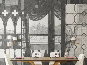 Tecnografica Флизелиновые прорезиненные обои с пейзажами Collezioni d'arte 61695