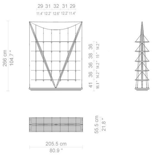 Cassina Книжный шкаф из дерева и стекла sun-id-1438922 - Вид №6