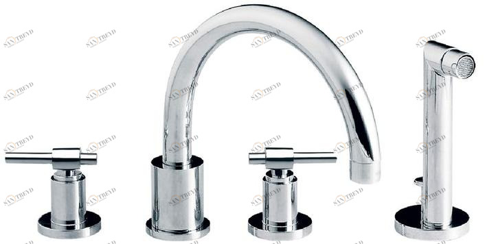 rvb Комплект для ванны с ручным душем на 4 отверстия Dynamic 4027.11.71