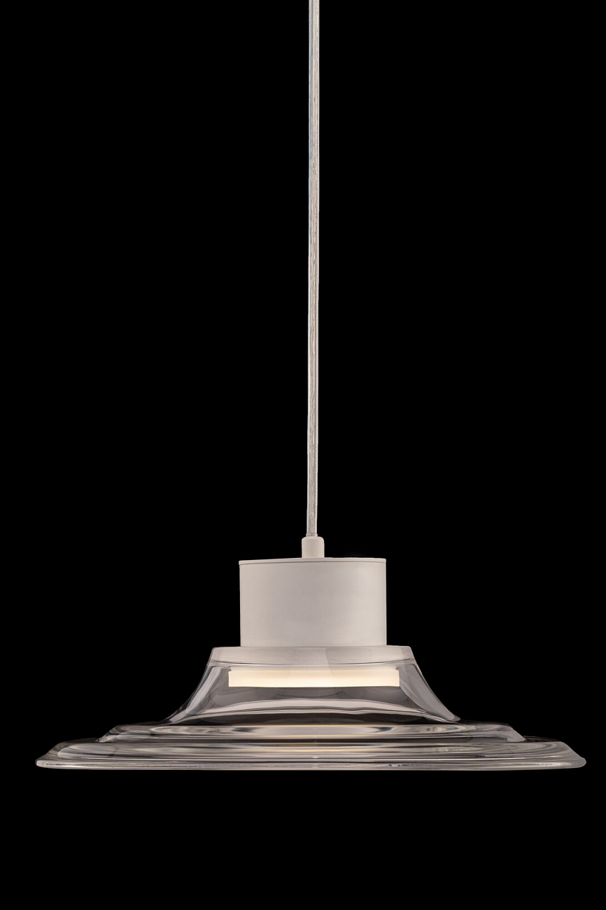 Светильник подвесной светодиодный со стеклянным плафоном белый Remous P066PL-L9W4K TECHNICAL PENDANT 00-3957069 Прозрачный  - Вид №9