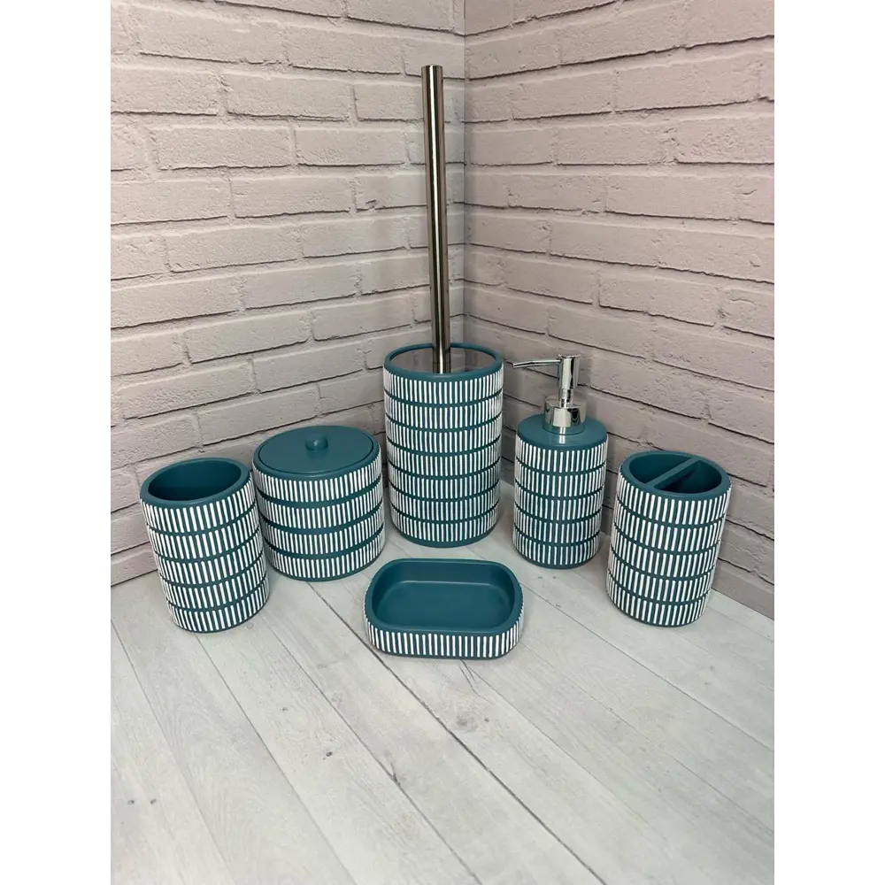 Ёршик для унитаза Primanova Ocean DR-73205 полирезин цвет синий STLM-2167517 - Вид №1