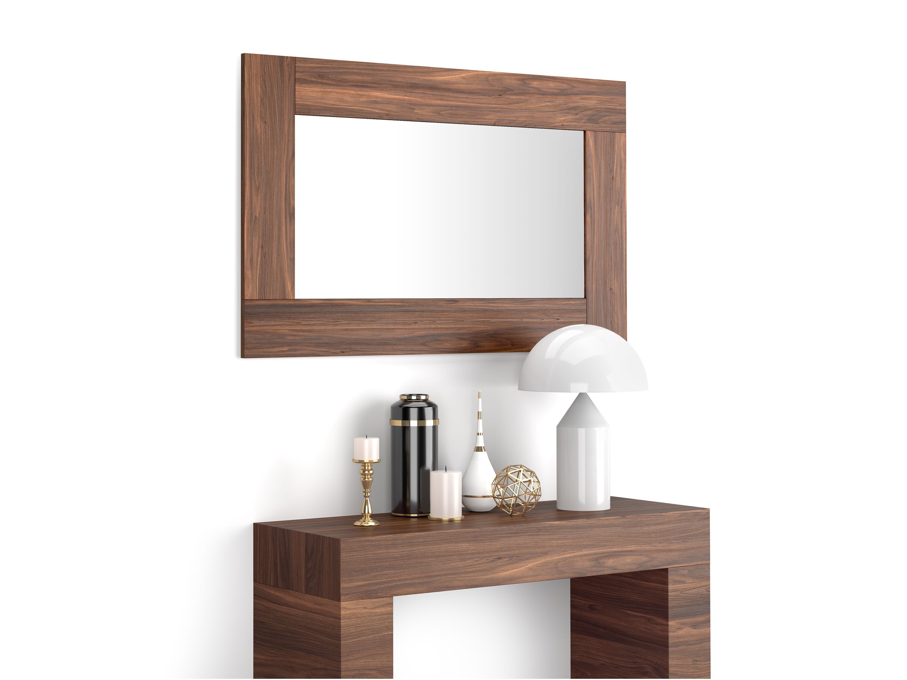 Прямоугольное зеркало в рамке из меламинированной стены Mobili Fiver Evolution ARCH-00077429