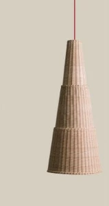 Bottega Intreccio Подвесной светильник из лозы Caratteri L005