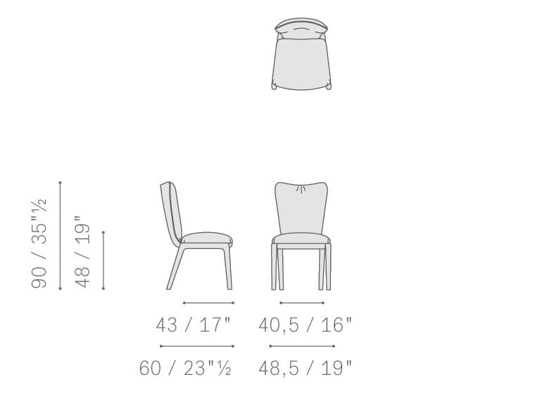 Кожаный мягкий стул Poltrona Frau ARCH-00072998 - Вид №2