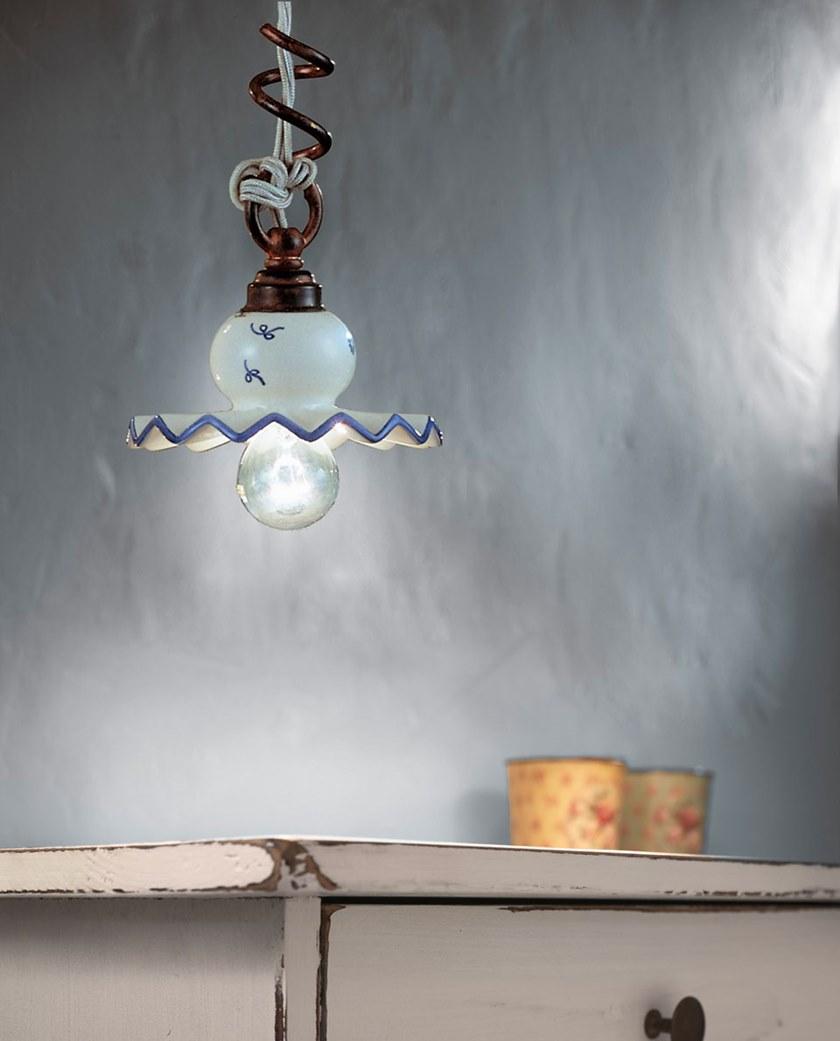 FERROLUCE Подвесной светильник из керамики и металла Roma C405 - Вид №1