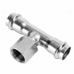 Тройник В-пресс 18 x 3/4" x 18 нержавеющая сталь IBP