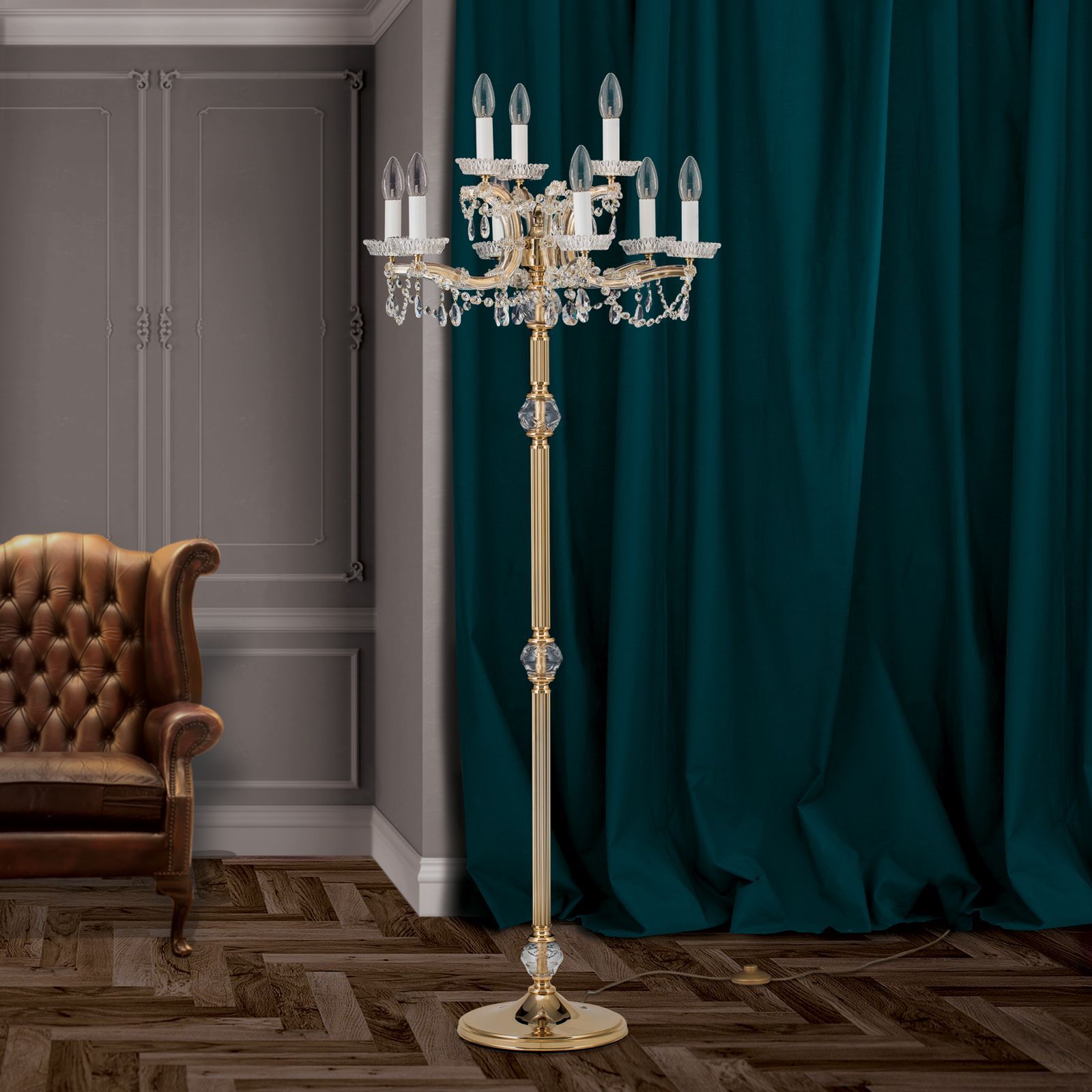 Торшер с кристаллами Orion Maria Theresia ARCH-00151015 - Вид №2