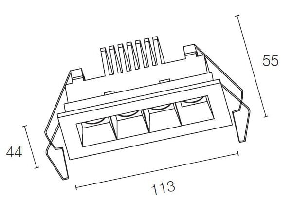 Несколько заливки формы алюминиевый потолочный светильник WayPoint MORSE ARCH-00130032 - Вид №2