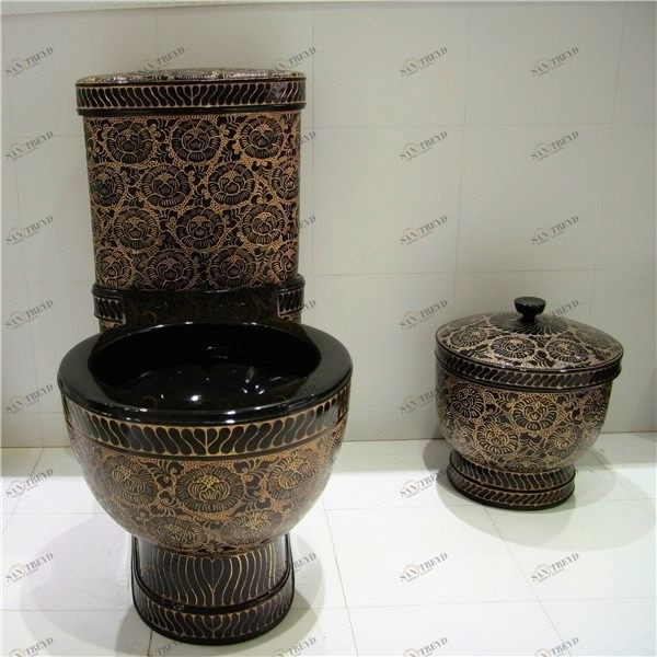 801GU007 Компакт унитаз с бачком Черный Ci Elegant Китай