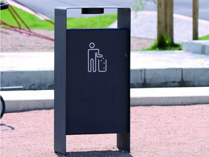 mmcité1 Урна для мусора из стали с пепельницей Radium sun-id-1366735 - Вид №4