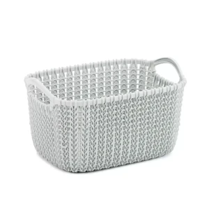91967885 Ящик для хранения CURVER Knit XS 17.50x14x17.50 см 3 л. цвет светло-серый STLM-1329061
