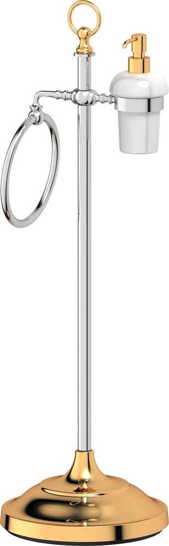 STI 132 Стойка с 2-мя аксессуарами для туалета с биде 80 cm 3SC STILMAR CHROME/GOLD Treesseci 3SC