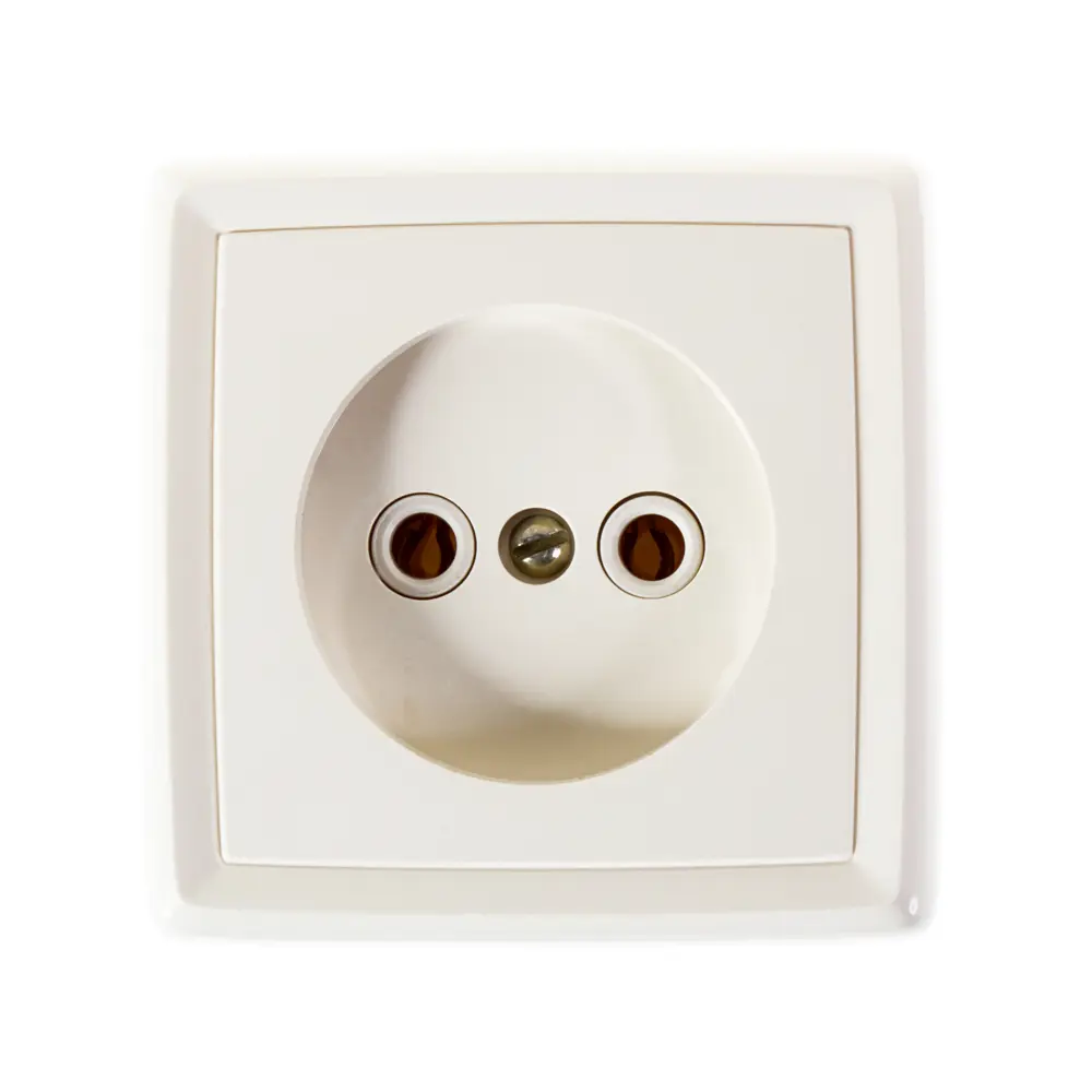 Розетка встраиваемая Reone без заземления, цвет слоновая кость STLM-2016085