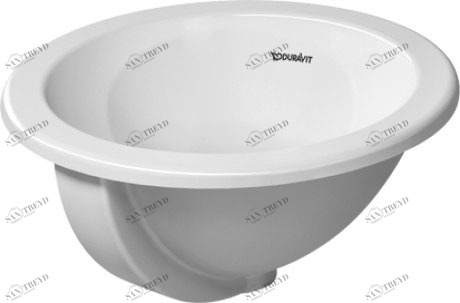 0318400000 Накладная раковина под столешницу  овальная Duravit Architec