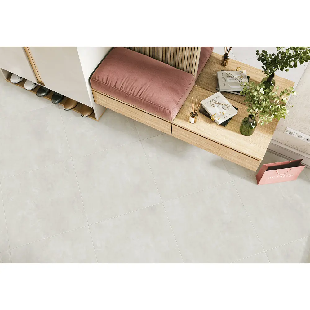 Глазурованный керамогранит Alma Ceramica Beton 07 60x60 см 1.8 м² матовый цвет серый STLM-2060217