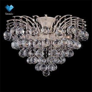 Потолочная люстра Eurosvet 3299/6 белый с золотом/прозрачный хрусталь Strotskis EUROSVET ДИЗАЙНЕРСКИЕ 181428 Белый