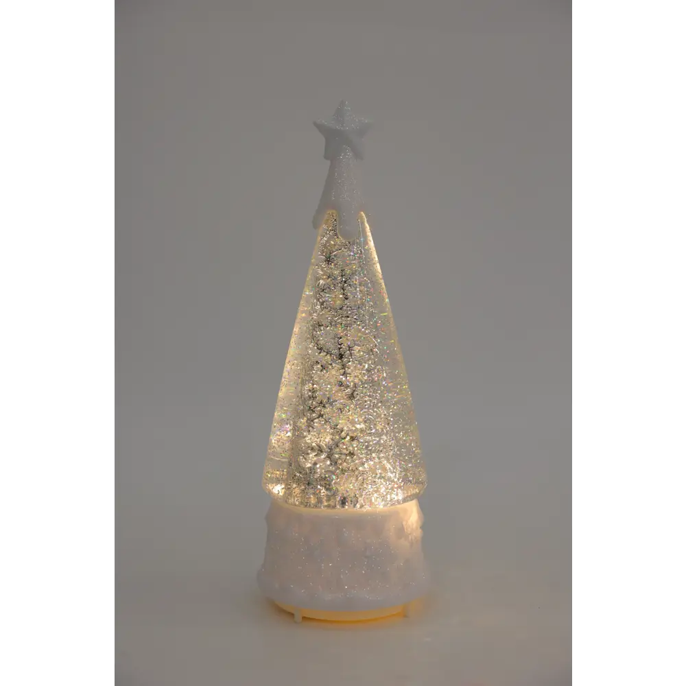 Фигура Елка для дома 4 светодиода 31.7 см цвет серебристый KREAFORTA STLM-2155599