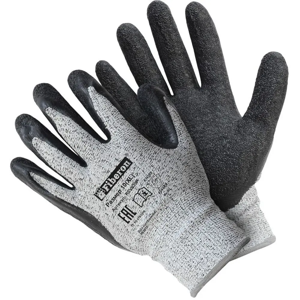 Fiberon - Защитные перчатки с латексным покрытием от порезов 85457829 STLM-1352667