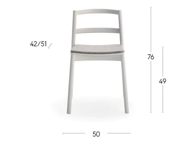 Стул из бука с мягким сиденьем Billiani Load ARCH-00142916 - Вид №3