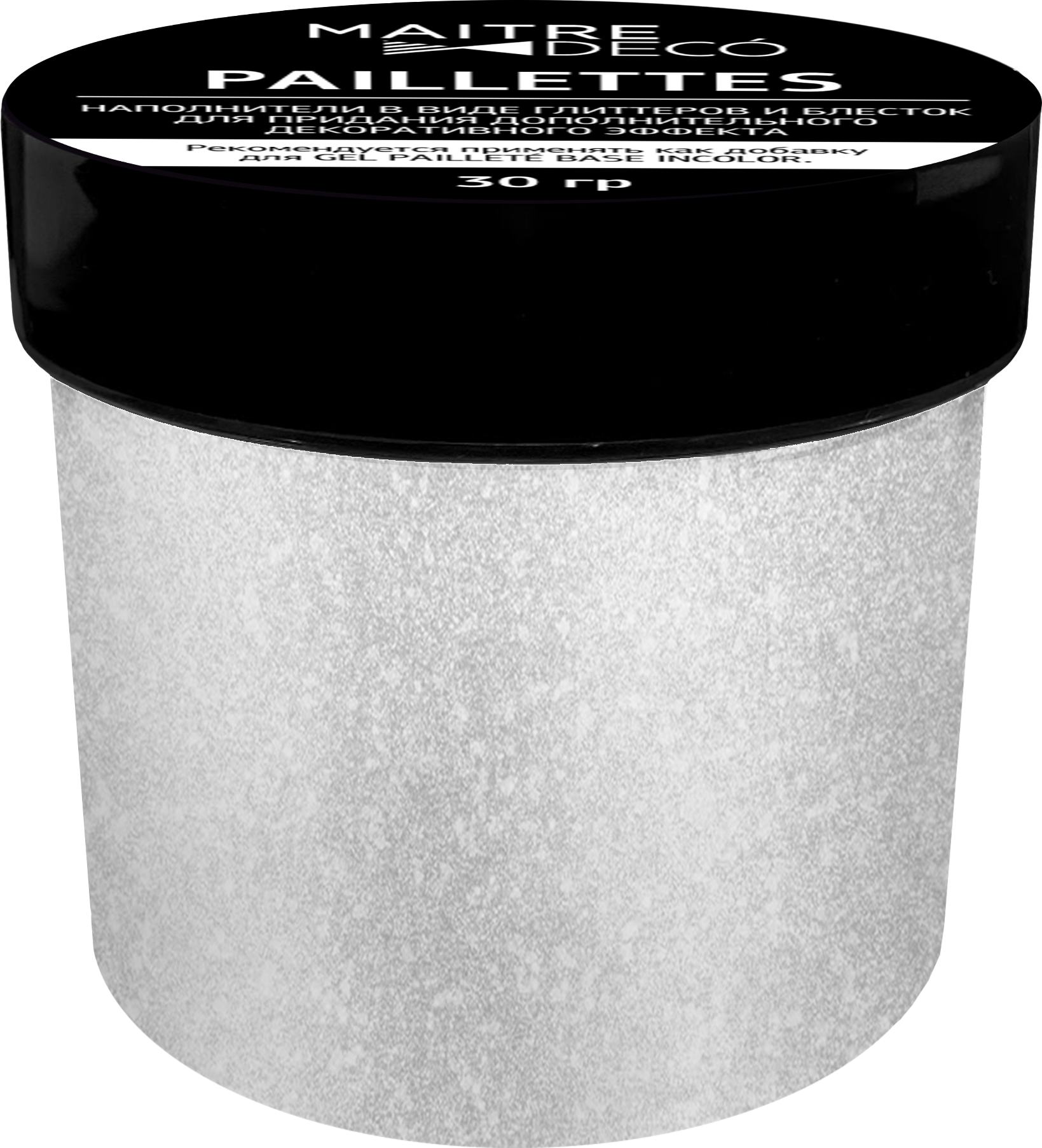 82891160 Декоративная добавка «Paillettes Nacre Diamant» цвет серебро 30 г STLM-0037602 MAITRE DECO
