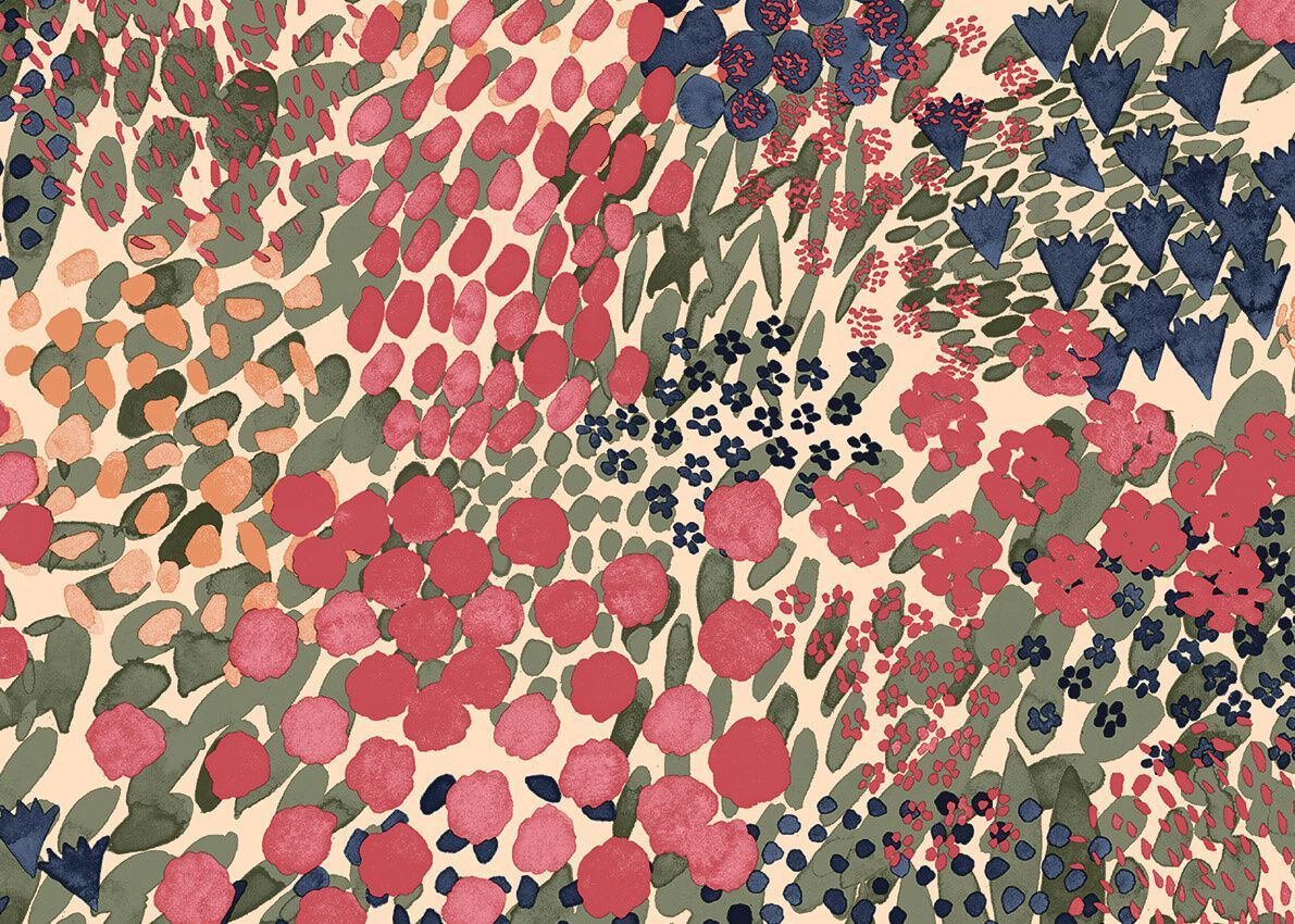 Цветочные узоры нетканые обои Jannelli&Volpi MARIMEKKO VOL. 7 ARCH-00112341 - Вид №5