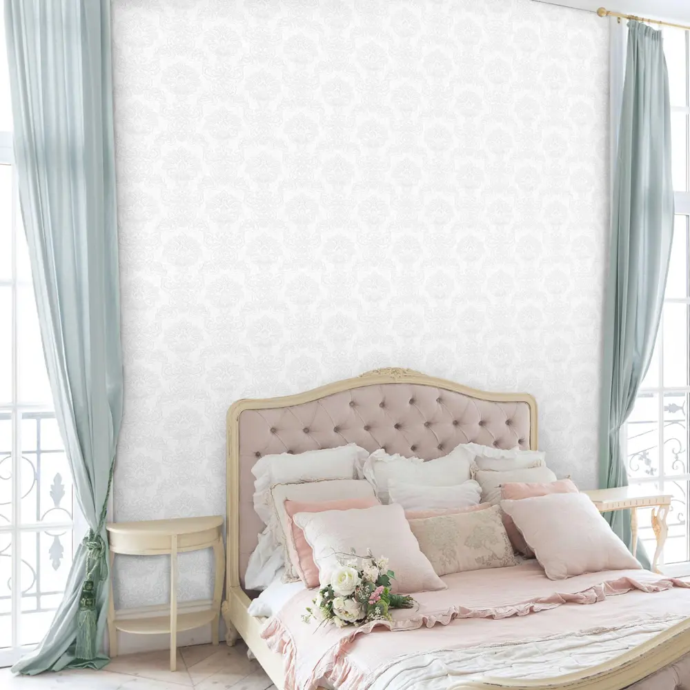 Обои флизелиновые Erismann Lucia белые 1.06 м ЭР60368-02 STLM-2098249 - Вид №2