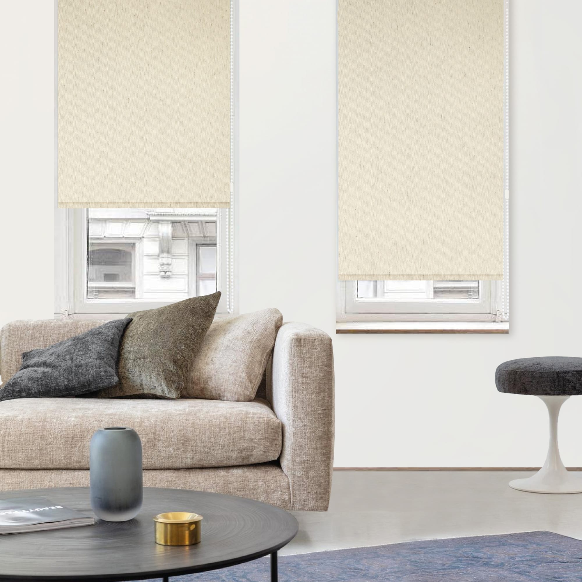 83503235 Штора рулонная Miamoza Linen 60x160 см белая Santreyd  - Вид №1