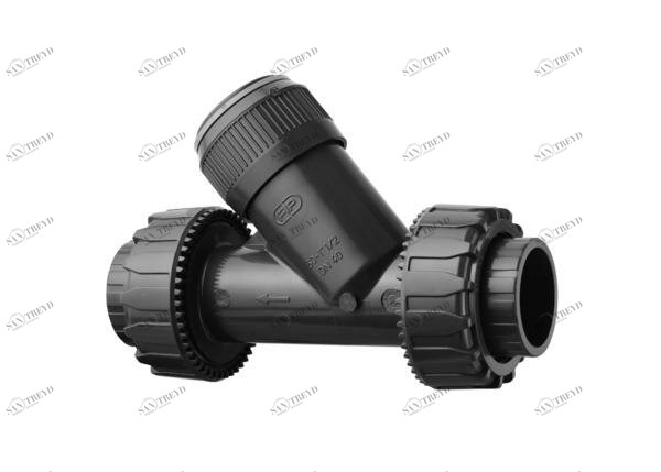 SANIT 980482 Обратный клапан, PVC-U, винт с резьбой втулки 