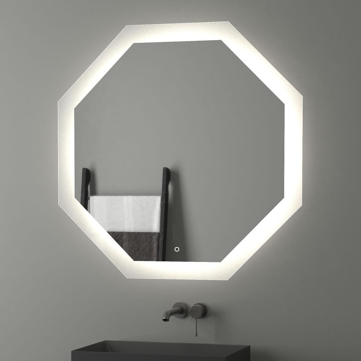 BY 2607 Зеркало с LED-подсветкой 32 W EVOFORM Ledshine - Вид №5