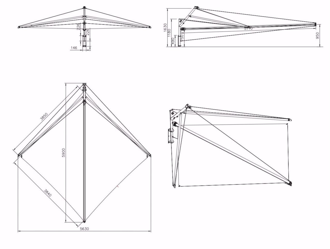 KE Outdoor Design Самонесущая тень для парусов Sails sun-id-1390062 - Вид №15