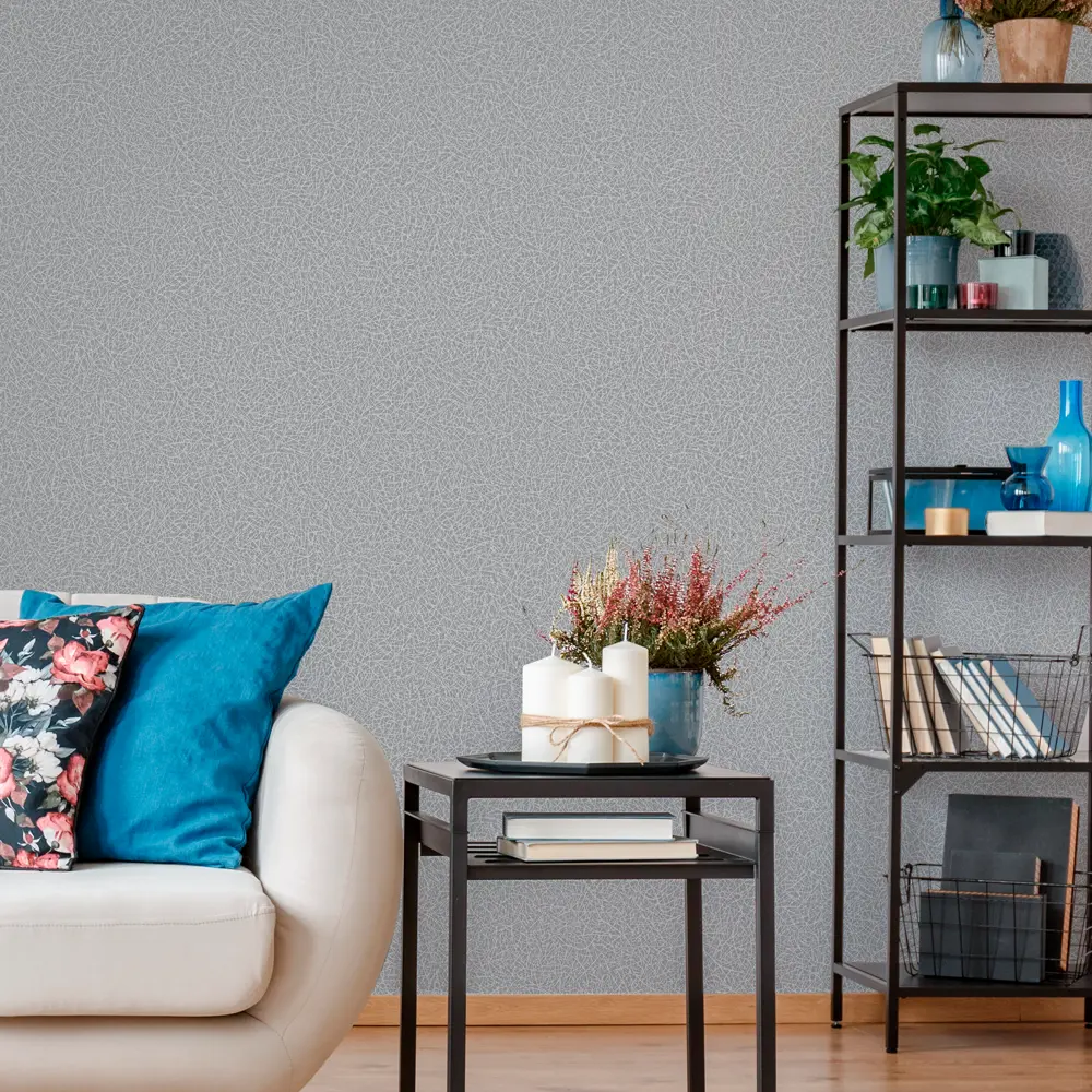 Обои флизелиновые Elysium Сеточка серые 1.06 м Е501911 STLM-2070670 - Вид №2