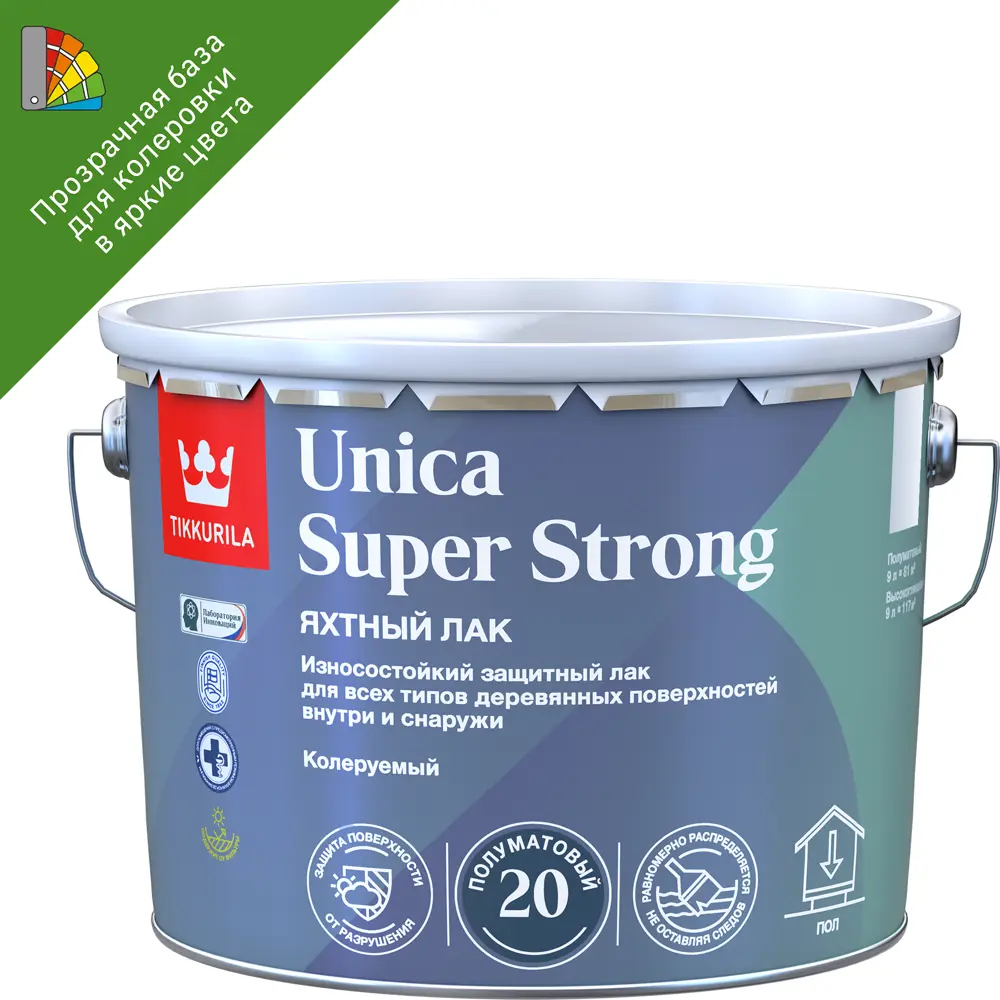 Tikkurila Unica Super Strong — яхтный лак для премиальной защиты дерева 87660460