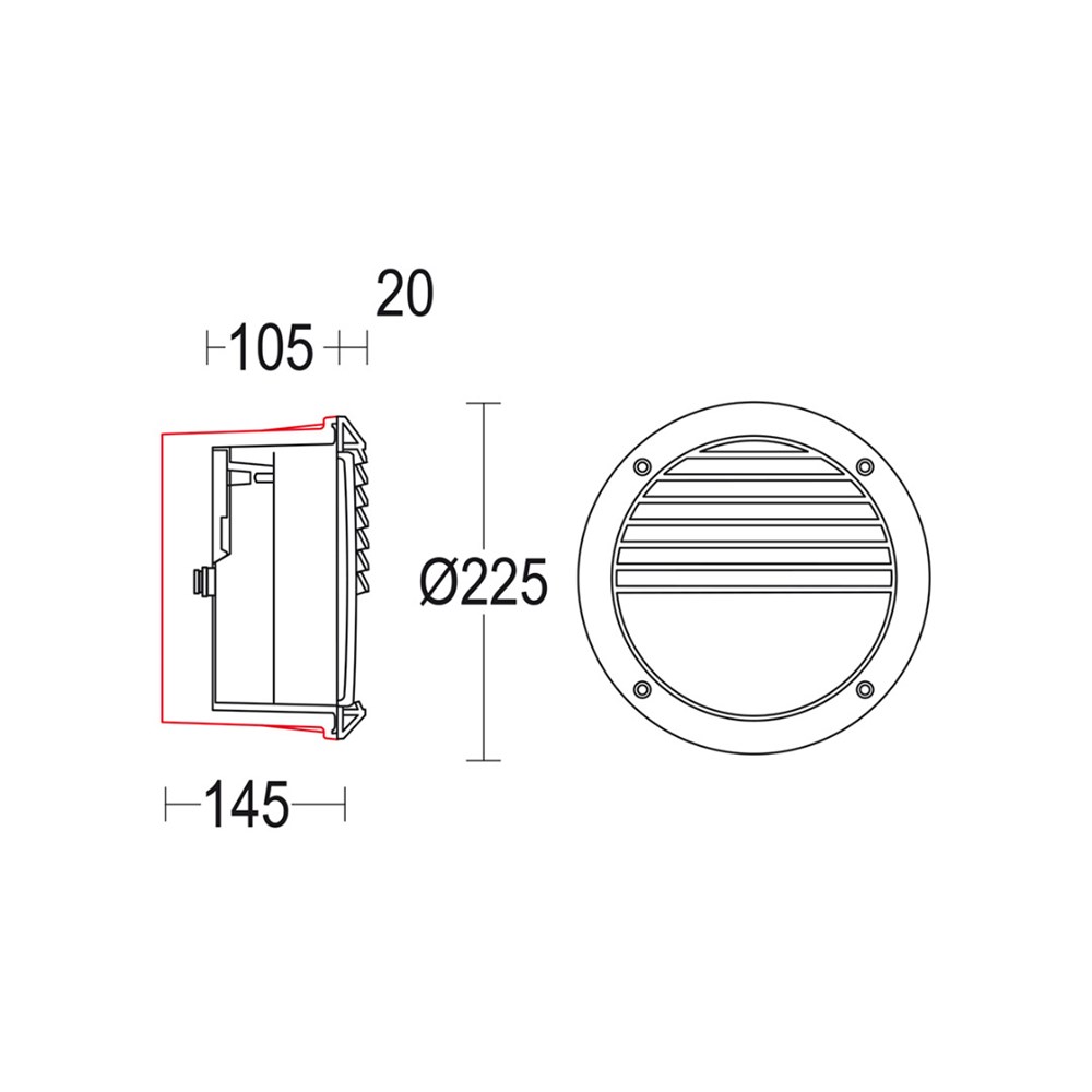 MaxiSpia Grid Eyelid 225 Ghidini Spia Grid Eyelid .05 Темно-Cерый (Матовый)  - Вид №1