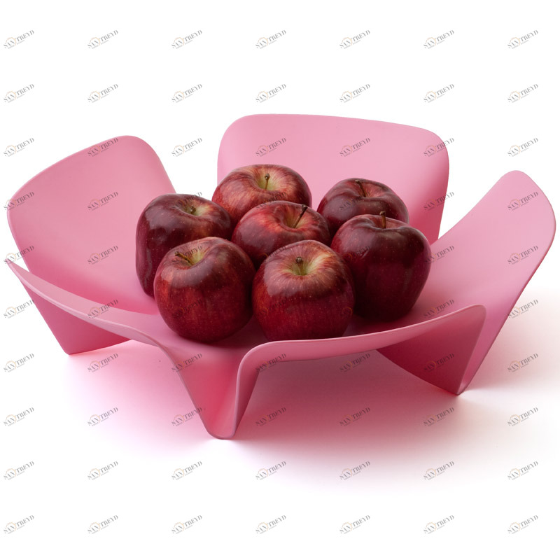 Ваза для фруктов розовая Flower QUALY - 00-3869546 Розовый 