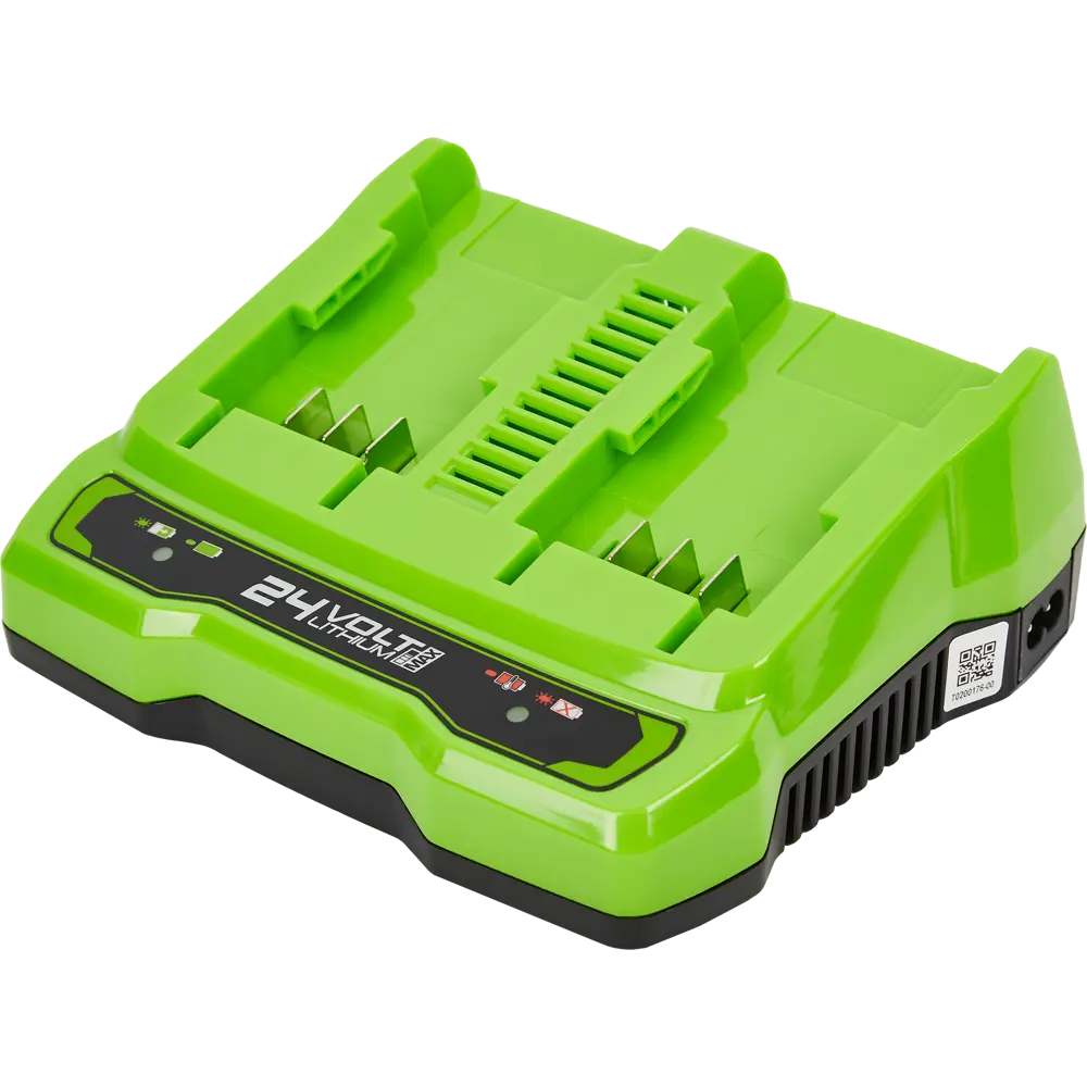 Зарядное устройство Greenworks G24X2UC2 на 2 аккумулятора, 24 В STLM-2134896