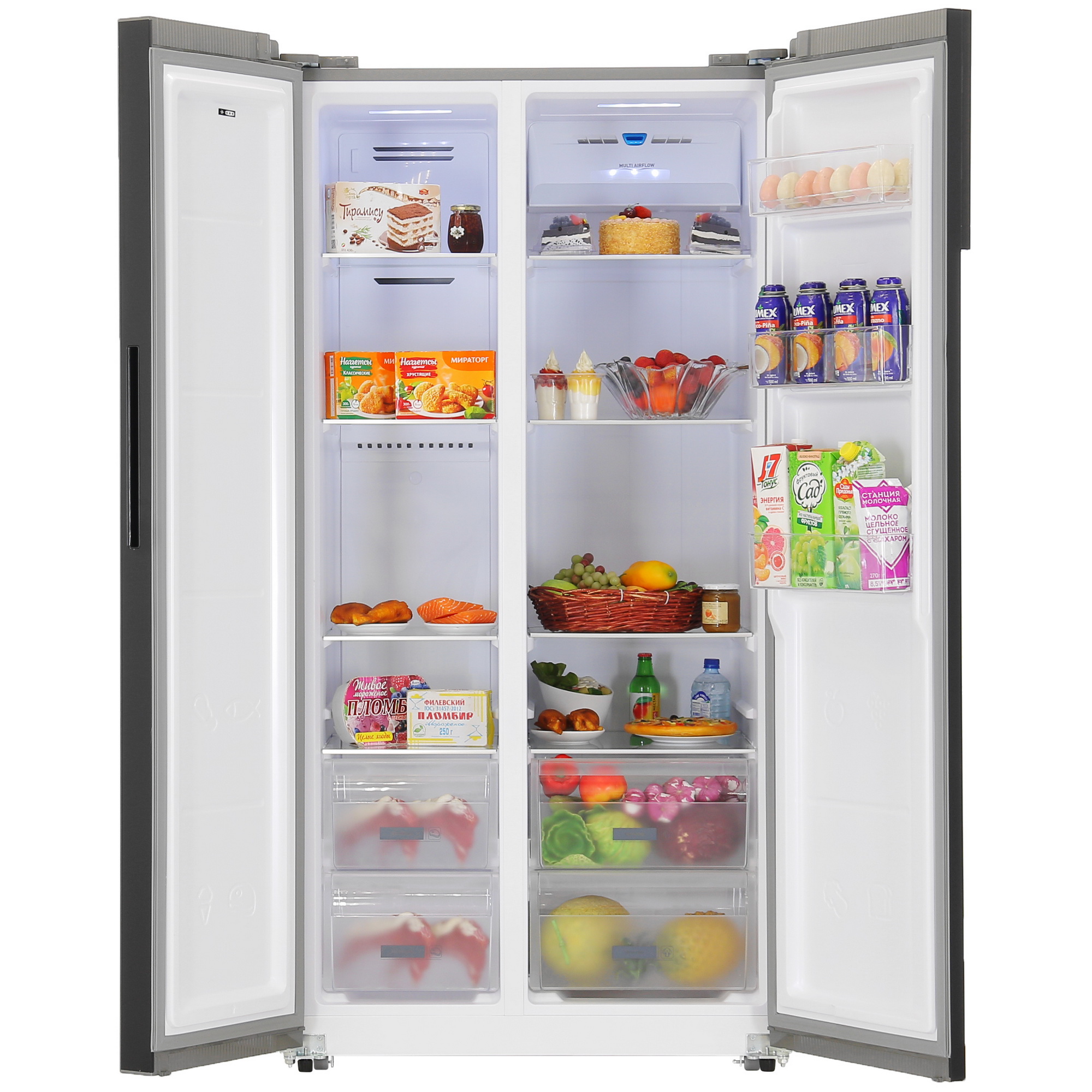 5400703 Холодильник Side by Side   DEXP SBS4-59AKA серебристый STDN-0126057 - Вид №5