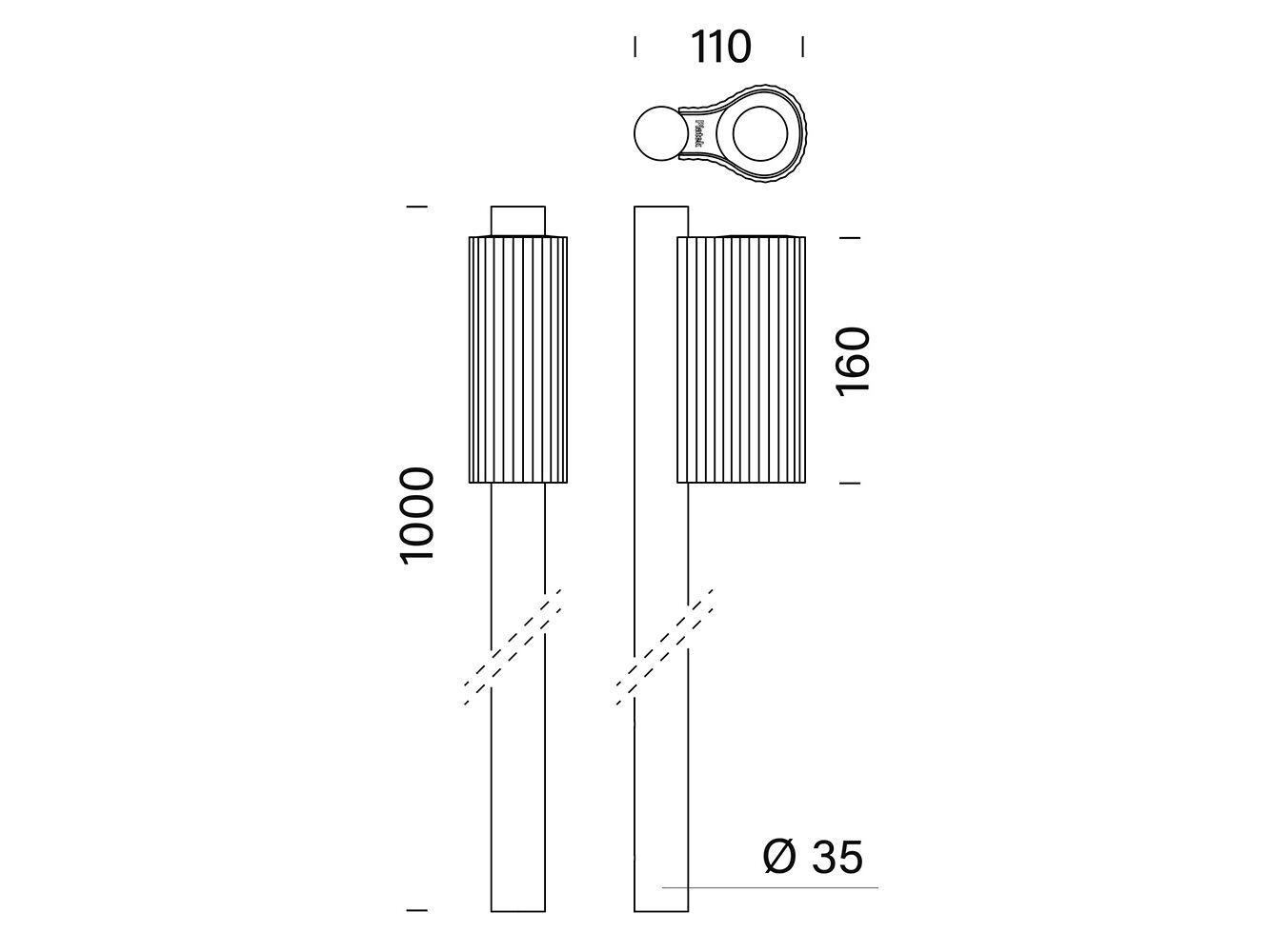 Алюминиевый светодиодный световой столб Platek Sister Ray ARCH-00033823 - Вид №4