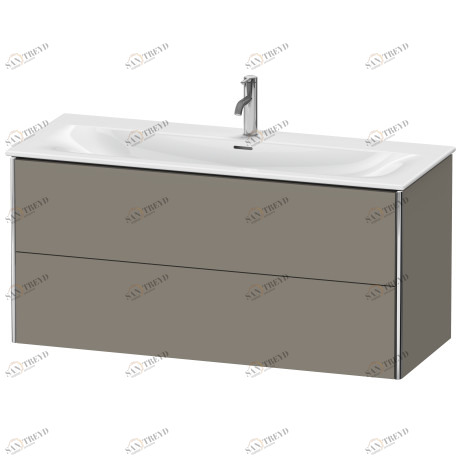 XS432609292 Тумбочка подвесная XSquare #XS4326 1210 x 478 мм Каменно-серый шелковисто-матовый лак Duravit