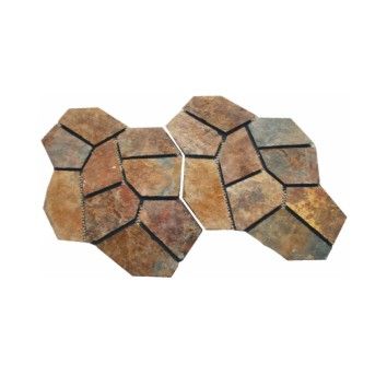 Мозаика из натурального камня, сланца и гранита PAV-106 SN-Mosaic Paving 