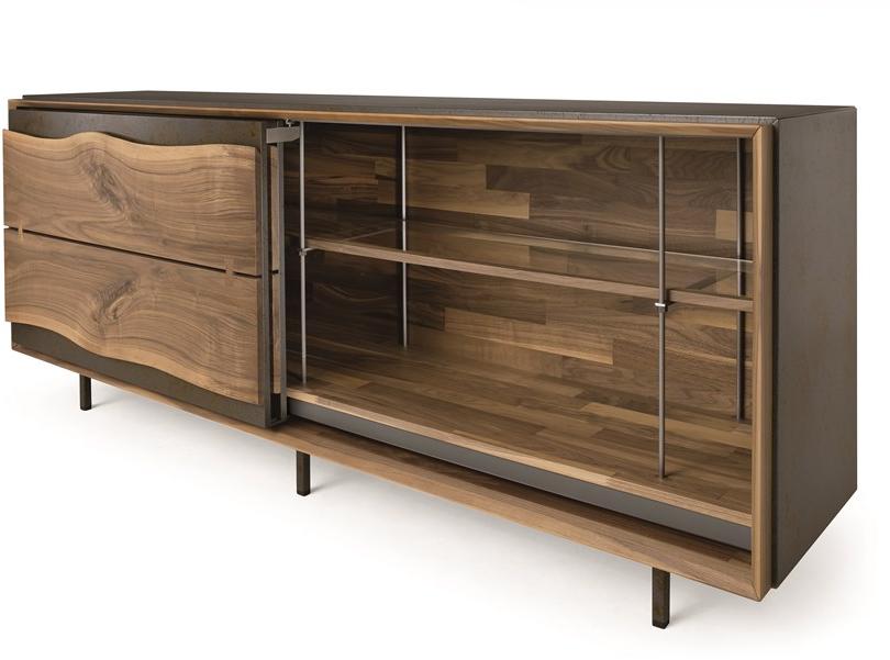 Arte Brotto Буфет из орехового дерева с раздвижными дверцами Leonardo L417n/220 - Вид №4