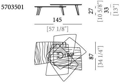 Arketipo Низкий сервисный стол Downtown sun-id-1441363 - Вид №5