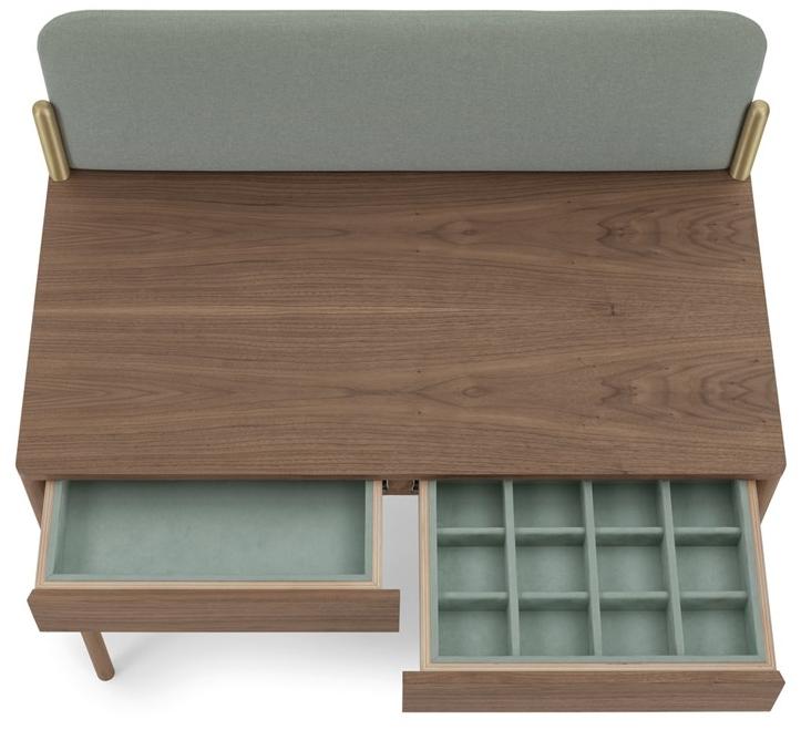 Bolzan Letti Стол из орехового дерева с ящиками Flag sun-id-1412033 - Вид №5