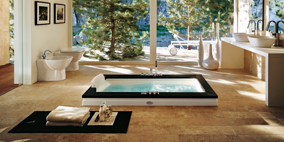 Ванна встроенная без гидромассажа Aura Uno Design 9450-116 Sx Jacuzzi 9450116SX - Вид №4