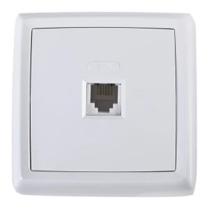 Телефонная розетка встраиваемая Reone RJ11, цвет белый