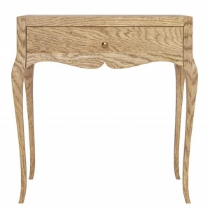 Консоль деревянная с ящиком и гнутыми ножками Villagio FURNITERA  120362 Бежевый