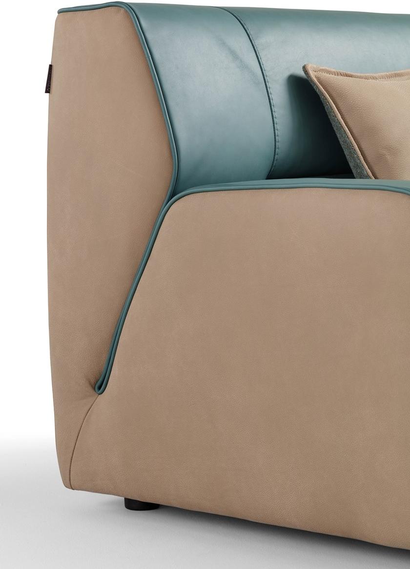 Egoitaliano Модульный диван из кожи и ткани Babouche sun-id-1434857 - Вид №3